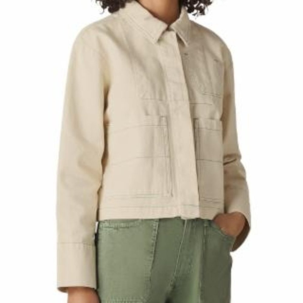 Whistles CONTRAST STITCH DENIM JACKET